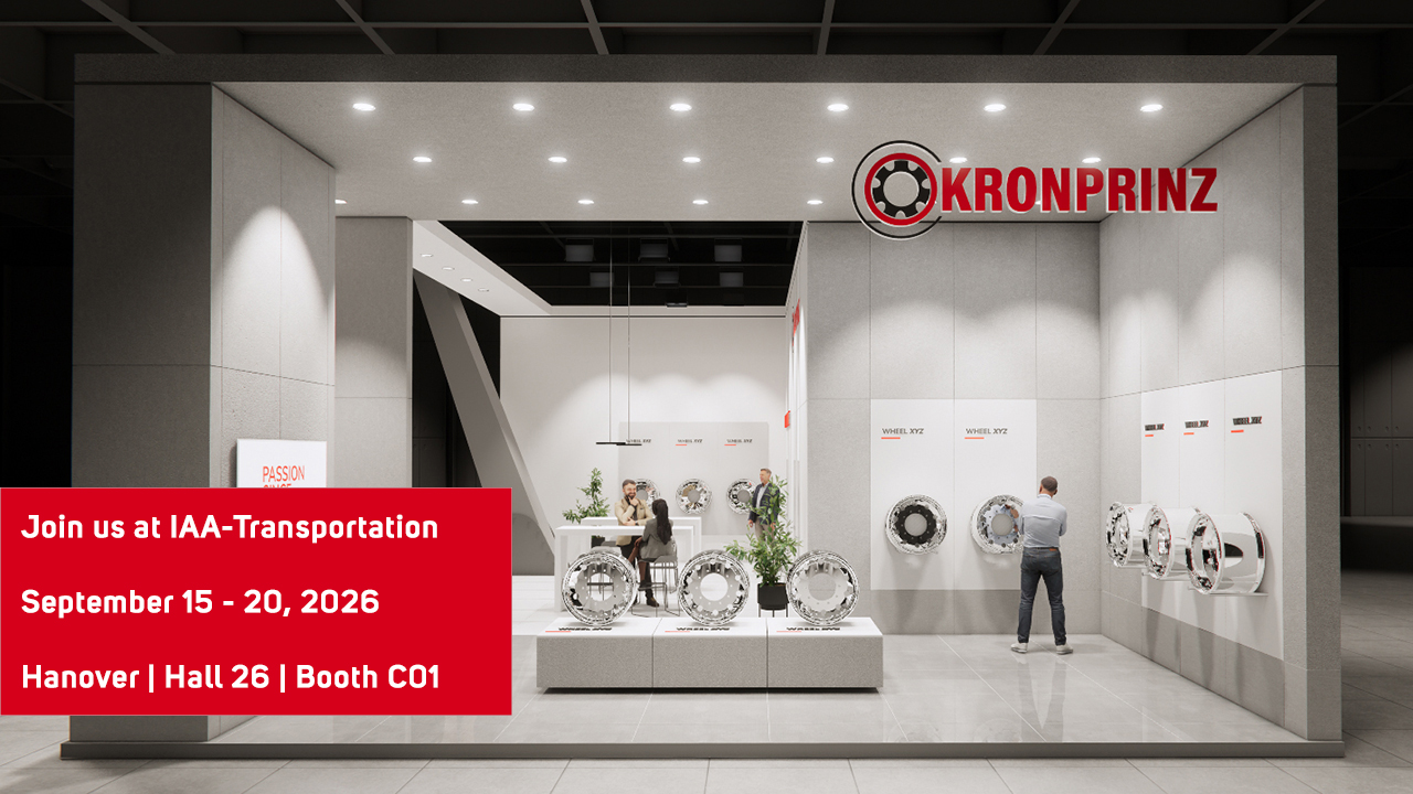 Konzept des KRONPRINZ Messestands auf der IAA Transportation 2026